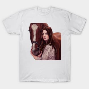 Beautiful design for a girl and horse T-Shirt